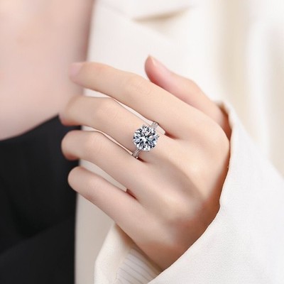 Dynamischer Licht und Schatten Zirkon Ring für Damen 8 Herzen 8 Pfeile goldfarbenes Band