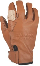 Liberty Mountain Pro Cowhide Rappel Gloves - XL, Durable Leather with Hook and