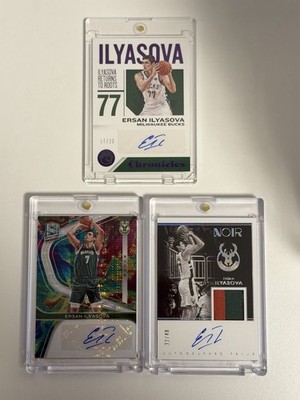 Panini NBA - 3x Ersan Ilyasova Auto - Milwaukee Bucks NBA Basketball