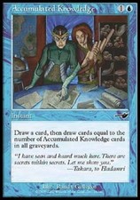 Accumulated Knowledge - Medium Play MTG Nemesis