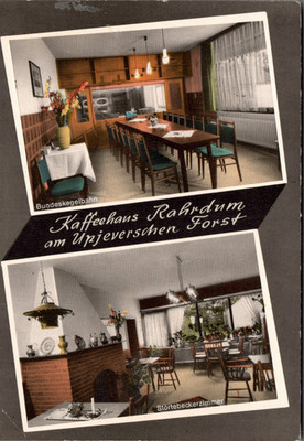 AK Rahrdum Jever Mehrbildkarte Kaffeehaus am Upjeverschen Forst (Nr. 2880)