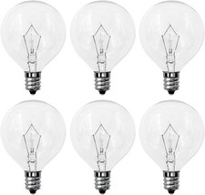Wax Warmer Bulbs,G50 25 Watt Light Bulbs for Full Size Scentsy Wax Warmer, 120V