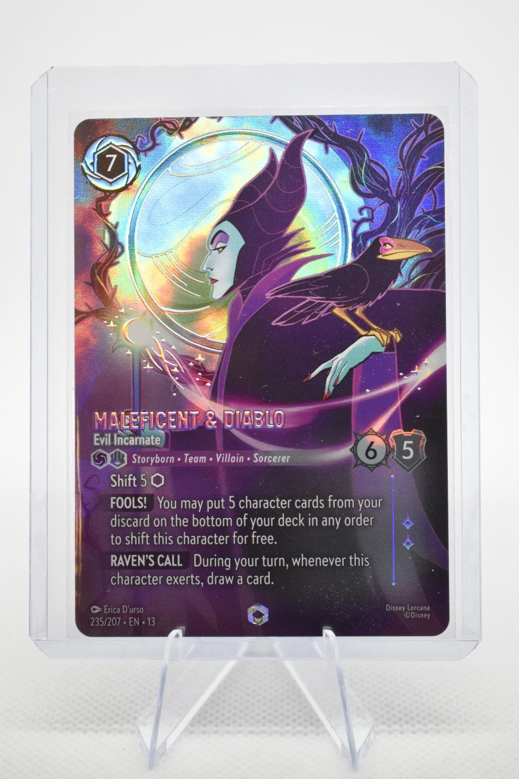 Maleficent & Diablo - Evil Incarnate (Enchanted) 235/204 Attack of the Vine! NM