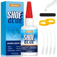 Shoe Glue 35g, Heavy Duty Shoe Glue Sole Repair Kit, Waterproof & Fast Drying...