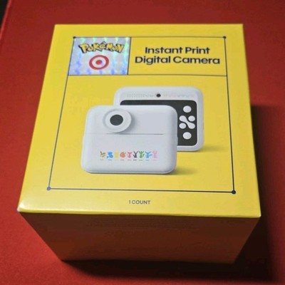 Pokémon Instant Print Digital Camera 48MP 1080p HD 2.4in Screen White USB-C