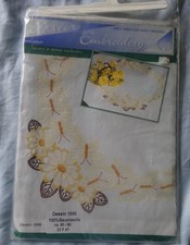 Bedruckte Tischdecke NUR zum Besticken - bitte lesen