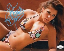 Mickie James (8x10 metallic) JSA photo signed auto autographed TNA WWF WWE