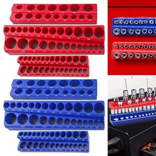 6-pack Set Magnetic Socket Organizer Holder 14 38 12 Drive Sae Metric Us