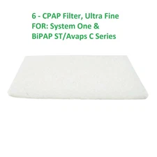 6 Pk CPAP Ultrafine Filter for System One & BiPAP ST / Avaps C Series CPAP BiPAP