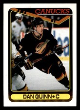  272 Dan Quinn 7 Canucks 1990 Topps Hockey Sports Trading Card 