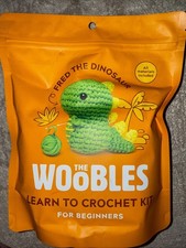 The Woobles Fred the Dinosaur Learn to Crochet Kit   Beginner Amigurumi Set