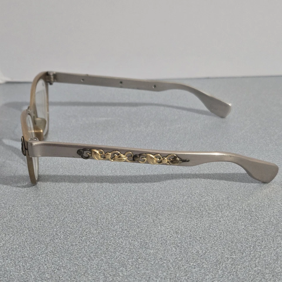 Gafas TURA 1950s 1960s Vintage CAT EYE con detalles plateados/dorados con cuernos  Foto 3 de 4