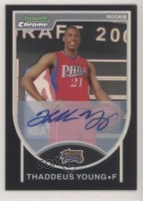 2007-08 Bowman Draft Picks & Stars Black Refractor 20/99 Thaddeus Young Auto q2l