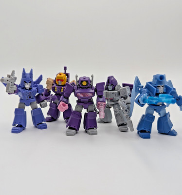 COMBO PACK! Blokees Defender Cyclonus, Blitzwing, Shockwave, Astrotrain, Scourge