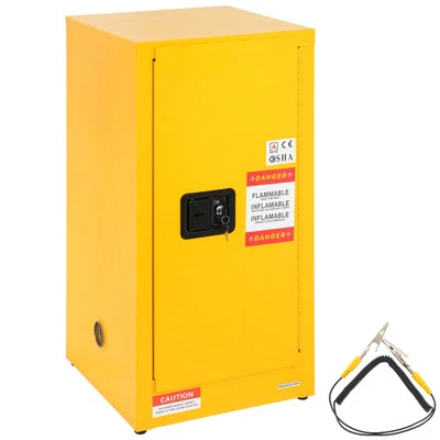 Uimoso 16 Gal Capacity Flammable Storage Cabinet for Flammable Liquids 1 Door