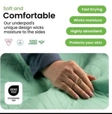 IMPROVIA 4 pack Washable Heavy Absorbency Reusable Incontinence Pads, 34x52