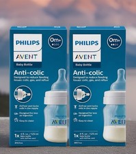 Philips Avent Anti-Colic Baby Bottle - white/multi, one size Lot Of 2
