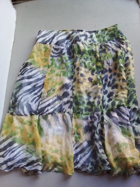 Women Gerry Weber Skirt Multicolor Silk 40 / L / #85CE