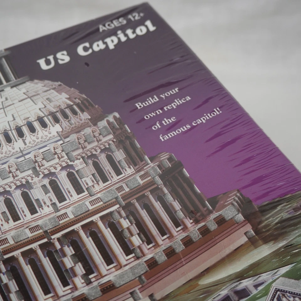 Rompecabezas 3D US Capitol Puzz 2005 Milton Bradley 764 piezas - Nuevo en caja - Sellado Foto 4 de 4