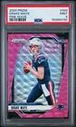 150856780 Drake Maye 2024 Panini Prizm #329 Pink Wave Rookie RC PSA 9