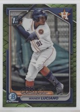 2024 Bowman Chrome Prospects Green Reptilian Refractor /99 Waner Luciano s3g