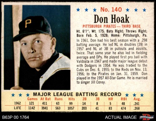 1963 Don Hoak #140