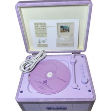 WhatPlus C300 CD Player Bluetooth Speaker High-Fidelity Sound Purple New OpenBox