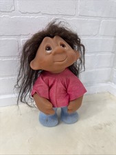 Thomas Dam Troll Doll Vintage 1982 Made In Denmark 9" Tall