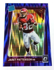 Jaret Patterson #297 RC Holo Purple Shock Optic Donruss Panini Card 2021