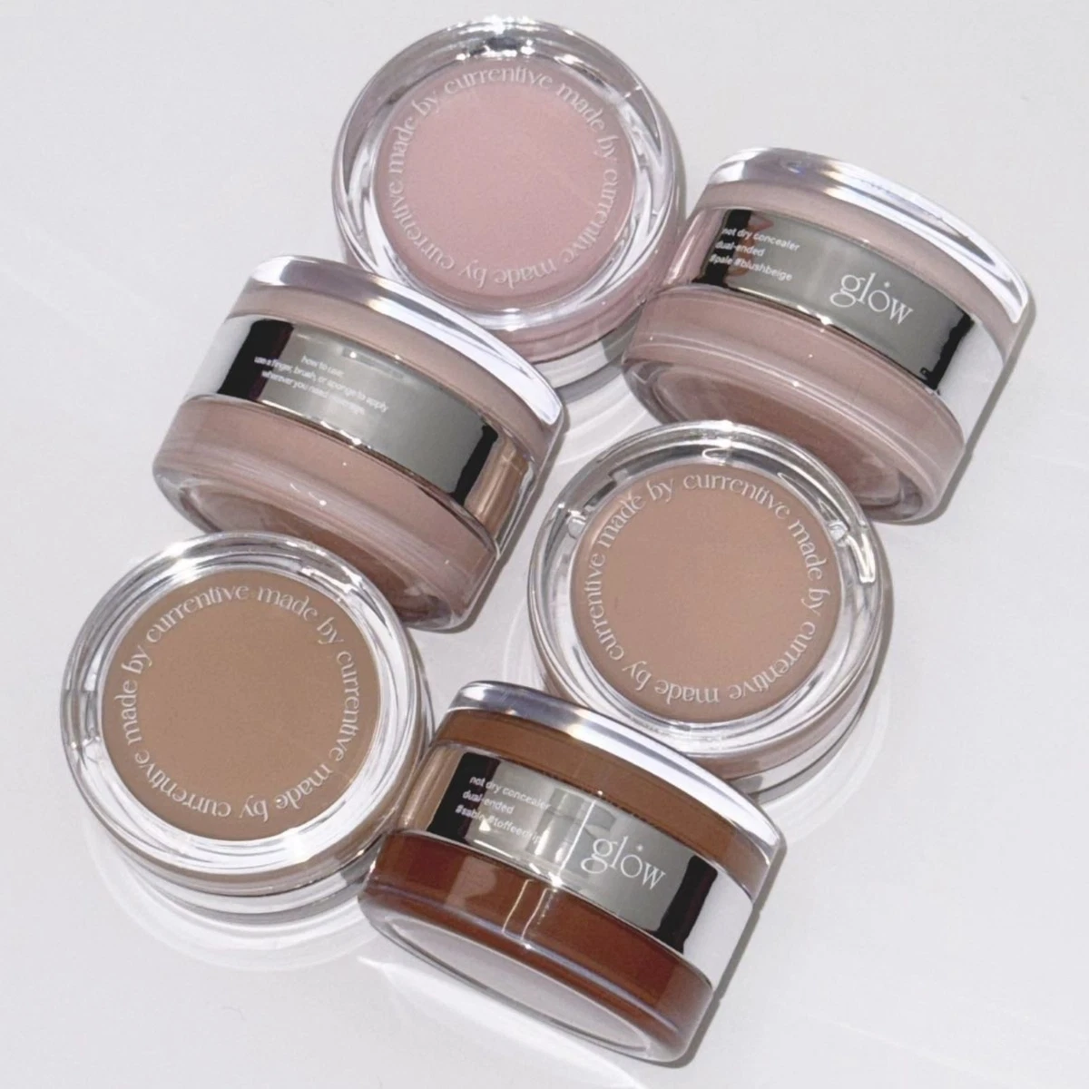 GLOW Not Dry Concealer 4Colors 0.35oz/10g Dual-ended Concealer K-Beauty