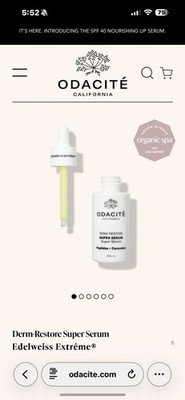Odacite Edelweiss Extrême Derm-Restore Super Serum 1 oz 30ml Full Size Ret. $88
