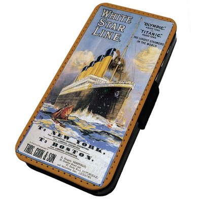 Bedruckte Flip Handyhülle iPhone, Samsung & Huawei Classic Liner Titanic