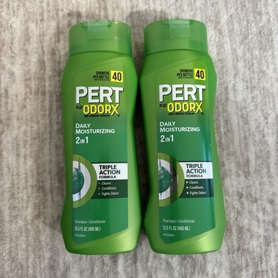 2 Pack Pert Plus Odorx Complete 2-in-1 Shampoo & Conditioner 13.5 Oz ( 400 ml )