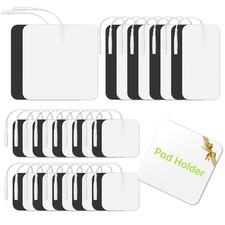 30 Pieces TENS Unit Replacement Pads, Multiple Sizes TENS Unit Pads with Pad Hol