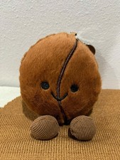 Jellycat Amuseables Coffee Bean Plush Bag Charm Cute Soft Keychain Gift NWT