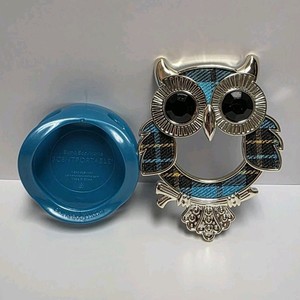 Bath & Body Works Plaid Blue Owl Scentportable Fragrance Car Visor Clip Rare