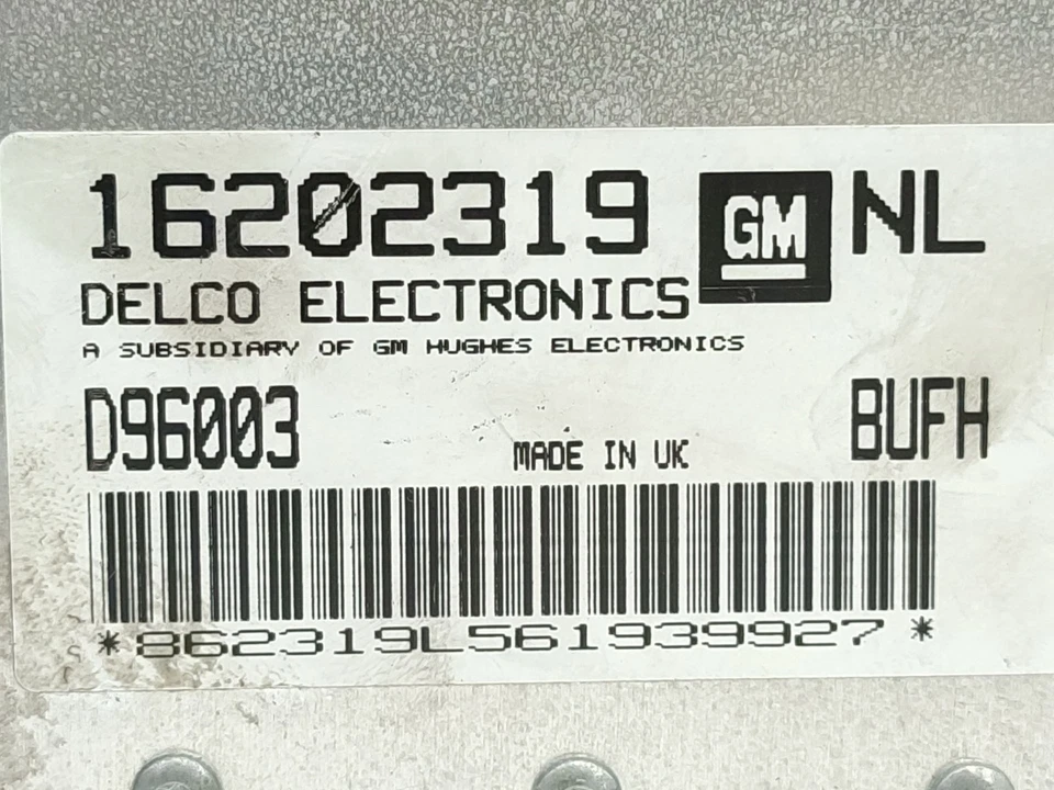 16234272 CENTRALINA MOTORE / 2438560 PER OPEL VECTRA B J96 1.6 I 16V F19 - Immagine 4 di 4