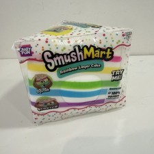 Crazy Fun RMS SmushMart Rainbow Layer Cake Squeeze Toy Squishy Stretchy Foam