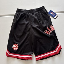 NWT Youth Large 14/16 NBA Genuine Merchandise Atlanta Hawks Black Shorts