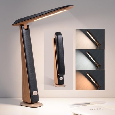 Foldable Portable Desk Lamp,Battery Operated Rechargeable Lamps Cordless,Eye-...