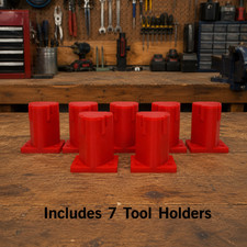 Fits Milwaukee M12 Tool Wall Mount Holder Red 7 Organizers