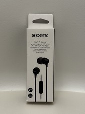SONY Stereo Headphones for Smartphones Black MDR EX15AP