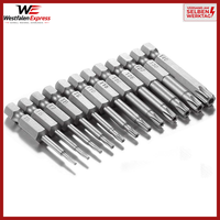 "Bitsatz Torx Schraubendreher Set 12-Tlg. T5-T40 50Mm 1/4\" Antrieb FüR T-Profil"