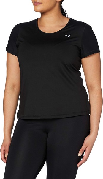 Puma Damen Layer Tee T-Shirt Kurzarmshirt Sportshirt, Schwarz, Xs-image