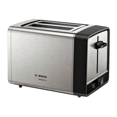 BOSCH DesignLine TAT5P420DE Toaster 2 Scheiben, 970W, Edelstahl, silber