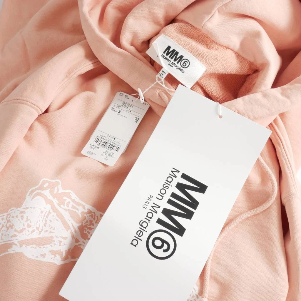 Abito Maison Margiela MM6 stampa serpente oversize con cappuccio rosa M