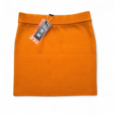 Adidas Ivy Park Ripprock Orange Stretch Minirock Größe Medium Damen Designer