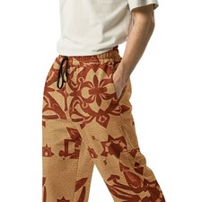 Neutral Pattern Lounge Casual Comfy Wide-leg joggers