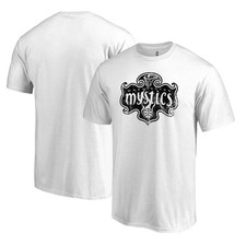 Men's White Washington Mystics Marble T-Shirt