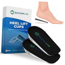 Heel Lift Inserts for Shoes - 3 Heights, Sizes M/L, 1 Pair - Standard Width